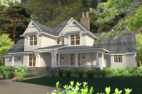 Front View of this 3-Bedroom, 2575 Sq Ft Plan - 117-1113