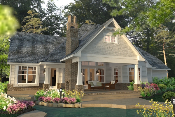 Rear View of this 3-Bedroom, 2575 Sq Ft Plan - 117-1113