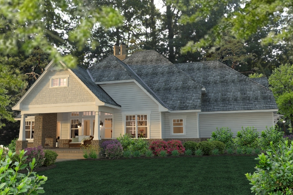 Rear View of this 3-Bedroom, 2575 Sq Ft Plan - 117-1113