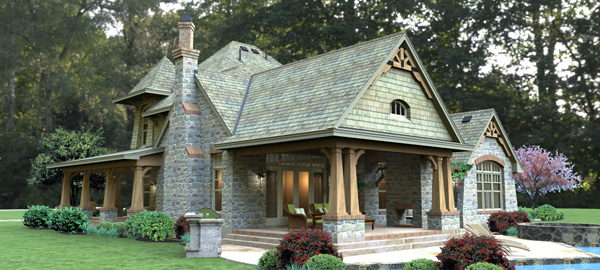 Rear View of this 4-Bedroom, 2487 Sq Ft Plan - 117-1114