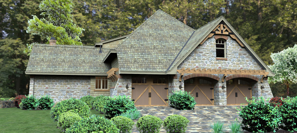 Garage of this 4-Bedroom, 2487 Sq Ft Plan - 117-1114