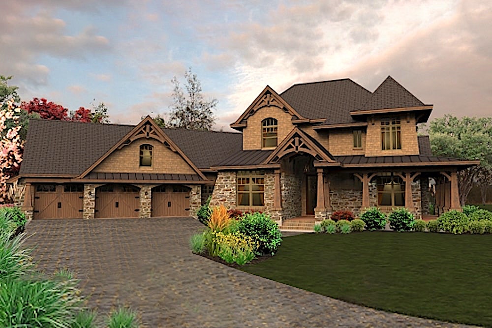 Cottage home (ThePlanCollection: Plan #117-1115)