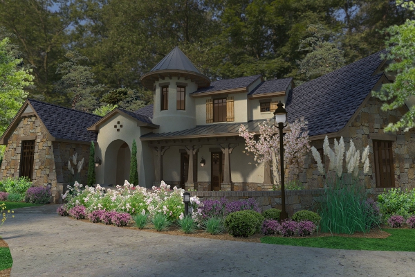 Front View of this 3-Bedroom, 3230 Sq Ft Plan - 117-1118