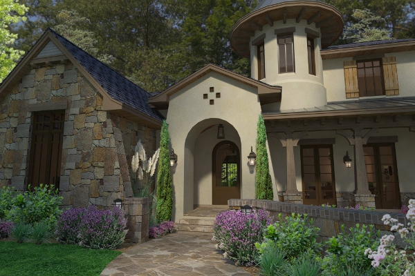 Front Door of this 3-Bedroom, 3230 Sq Ft Plan - 117-1118