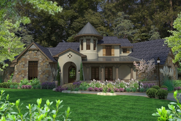 Cottage home (ThePlanCollection: Plan #117-1118)