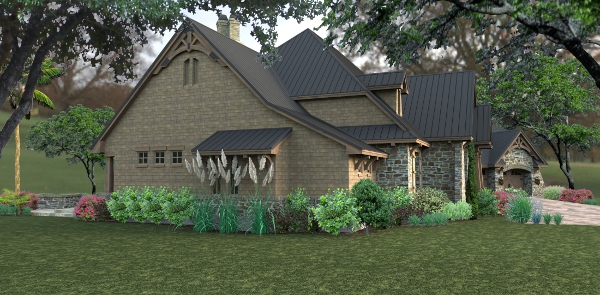 Left Side View of this 3-Bedroom, 2466 Sq Ft Plan - 117-1119