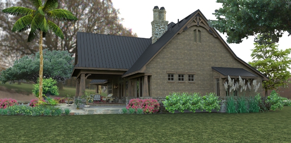 Left Side View of this 3-Bedroom, 2466 Sq Ft Plan - 117-1119
