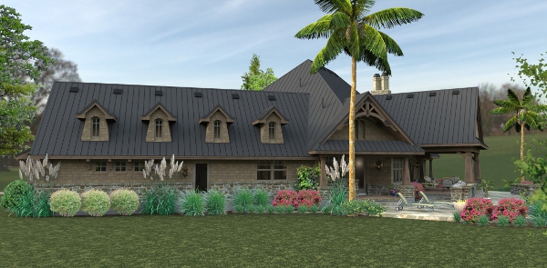 Right Side View of this 3-Bedroom, 2466 Sq Ft Plan - 117-1119
