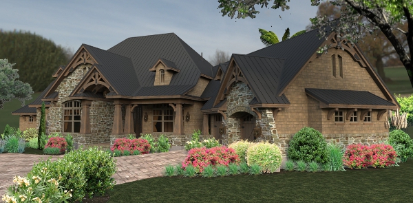 Front View of this 3-Bedroom, 2466 Sq Ft Plan - 117-1119