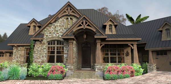 Front Door of this 3-Bedroom, 2466 Sq Ft Plan - 117-1119