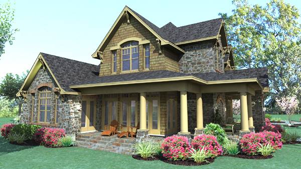 Left Side View of this 3-Bedroom, 2552 Sq Ft Plan - 117-1120