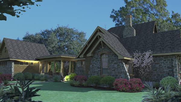 Rear View of this 3-Bedroom, 2552 Sq Ft Plan - 117-1120