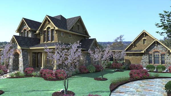 Front View of this 3-Bedroom, 2552 Sq Ft Plan - 117-1120
