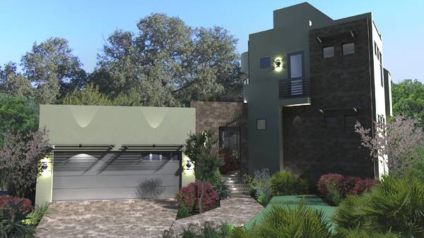 Front View of this 3-Bedroom, 2562 Sq Ft Plan - 117-1121