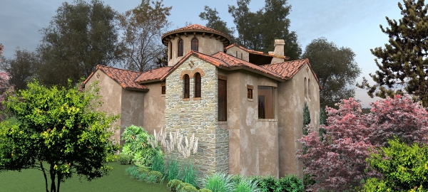Right Side View of this 4-Bedroom, 4373 Sq Ft Plan - 117-1122