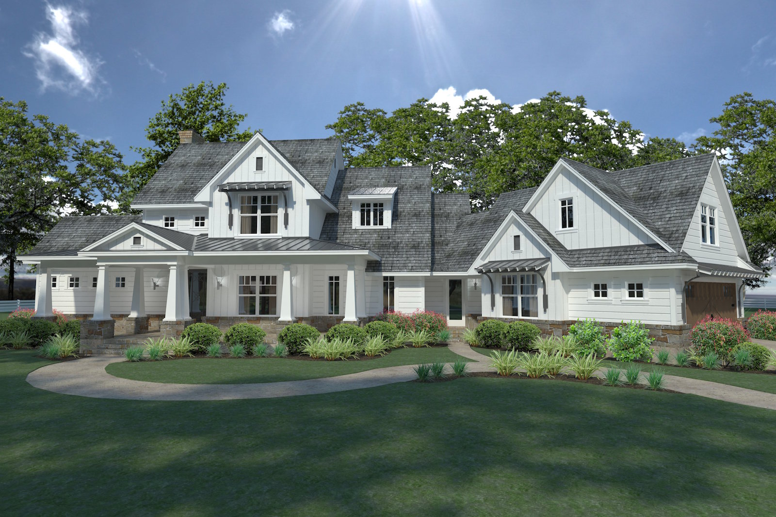 Front View of this 3-Bedroom, 2396 Sq Ft Plan - 117-1124