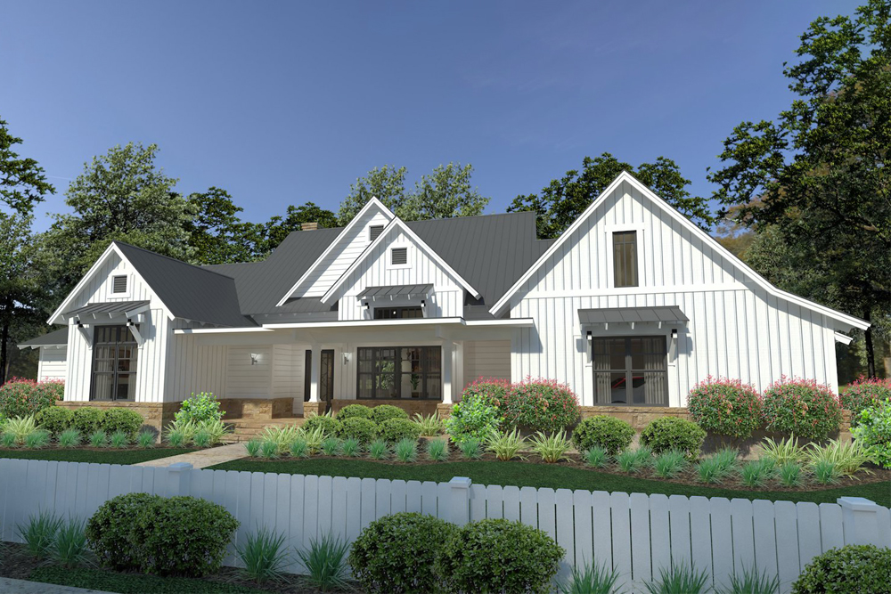 Front View of this 3-Bedroom, 2393 Sq Ft Plan - 117-1125