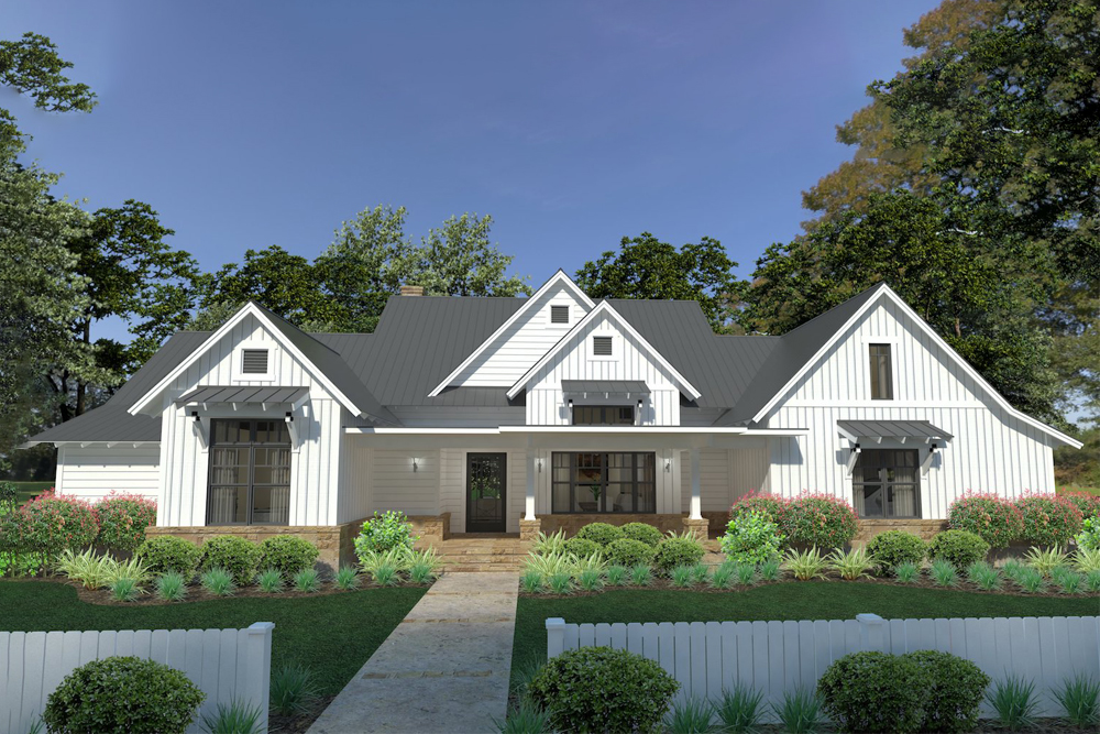 Front View of this 3-Bedroom, 2393 Sq Ft Plan - 117-1125