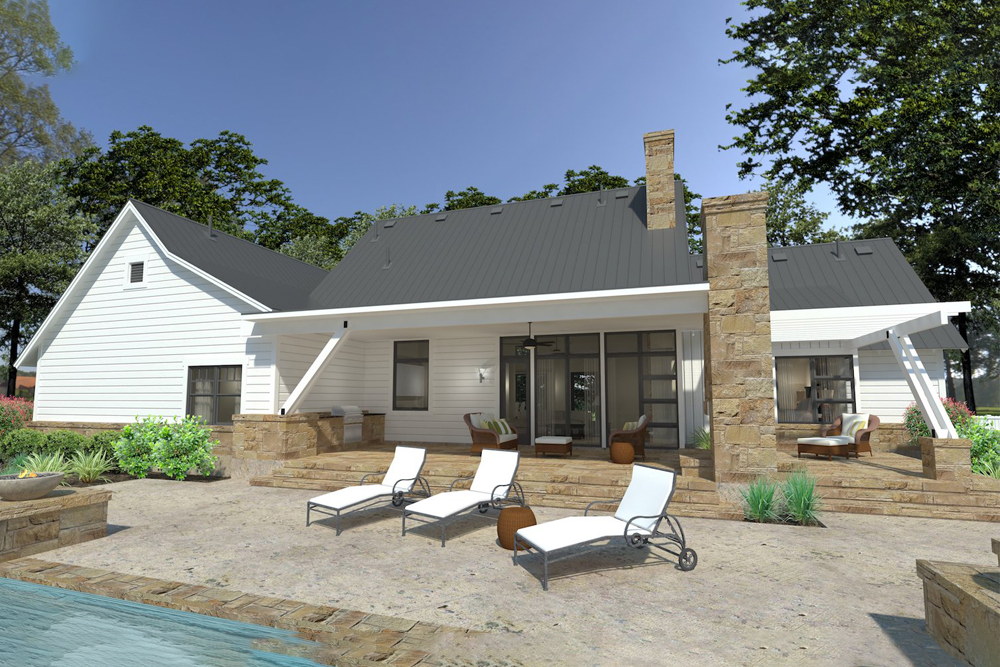Rear View of this 3-Bedroom, 2393 Sq Ft Plan - 117-1125