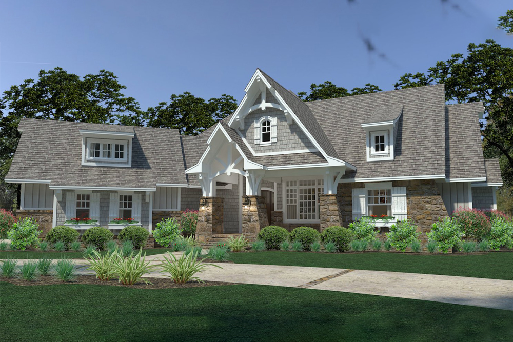 Front View of this 3-Bedroom, 2662 Sq Ft Plan - 117-1126