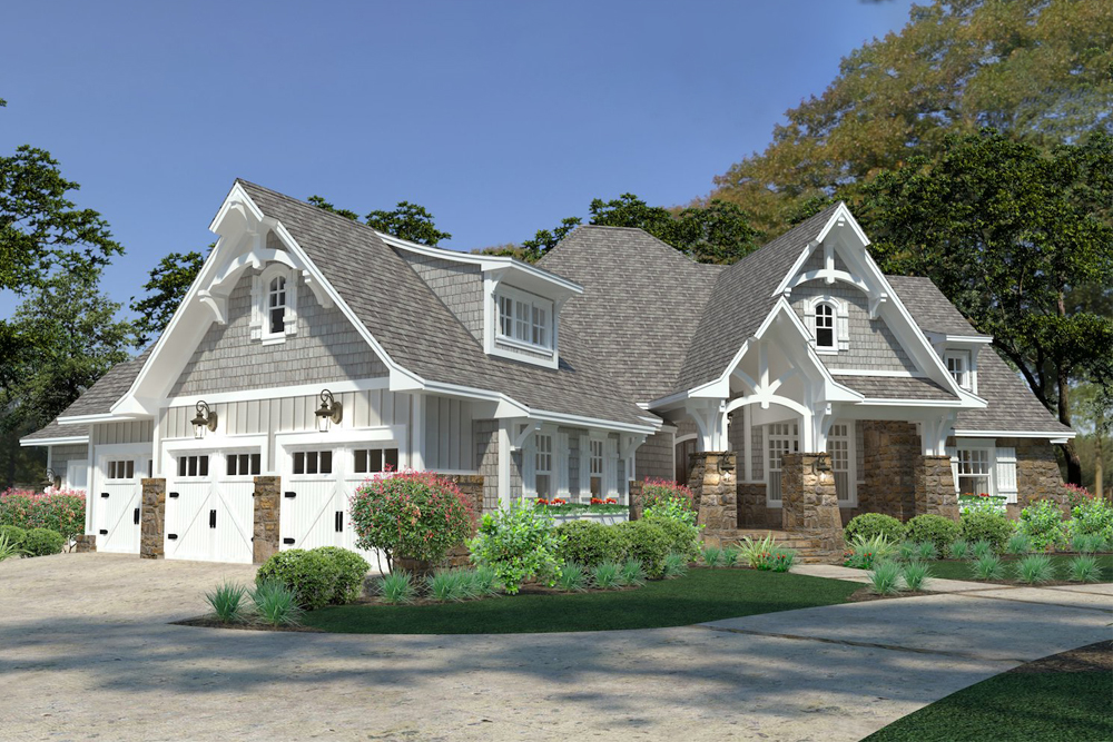 Front View of this 3-Bedroom, 2662 Sq Ft Plan - 117-1126