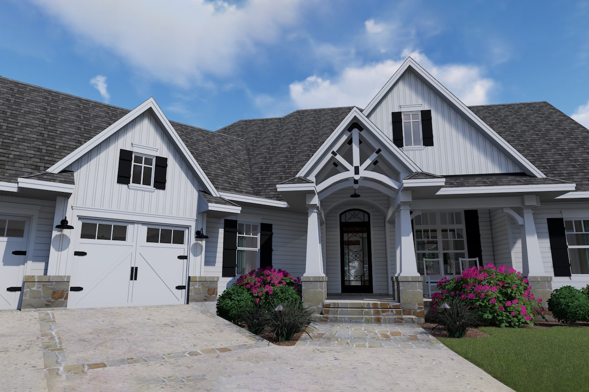 Front Door of this 3-Bedroom, 2504 Sq Ft Plan - 117-1128