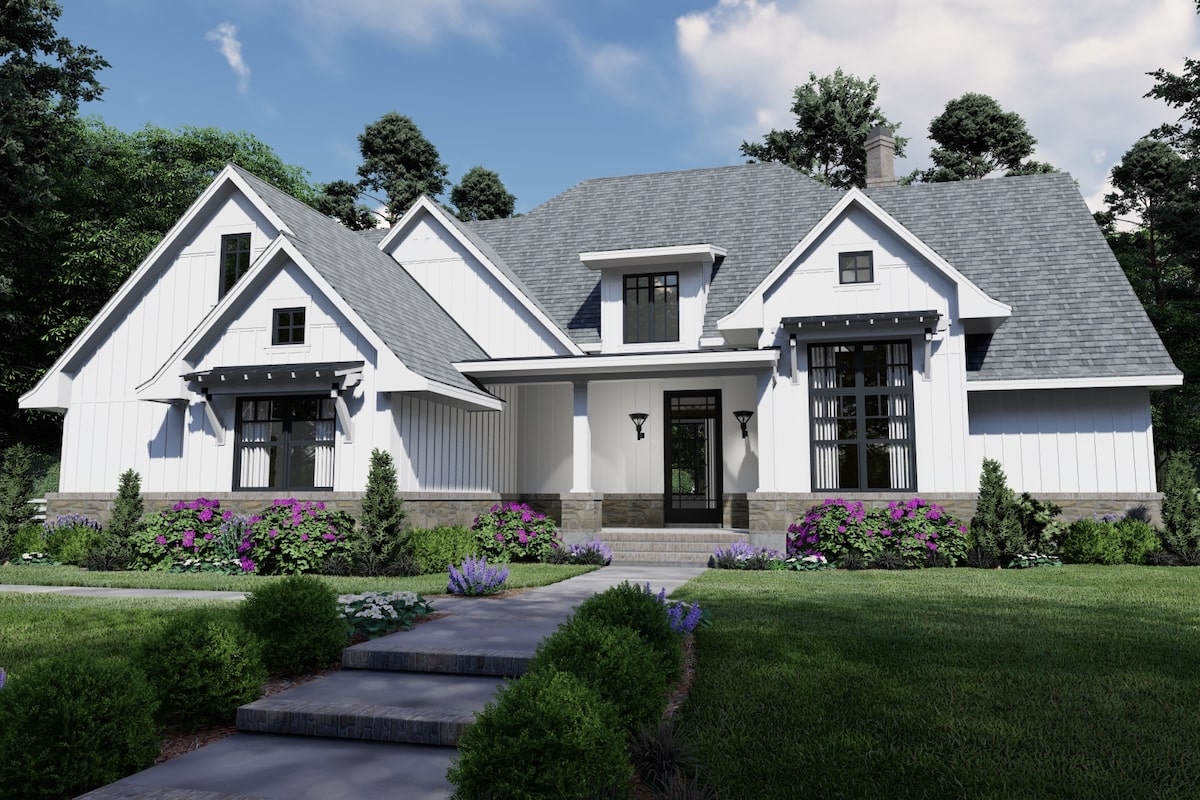Cottage style home (ThePlanCollection: Plan #117-1130)