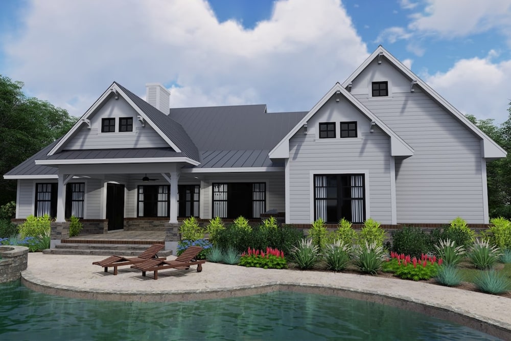 Rear View of this 3-Bedroom,2270 Sq Ft Plan -2270