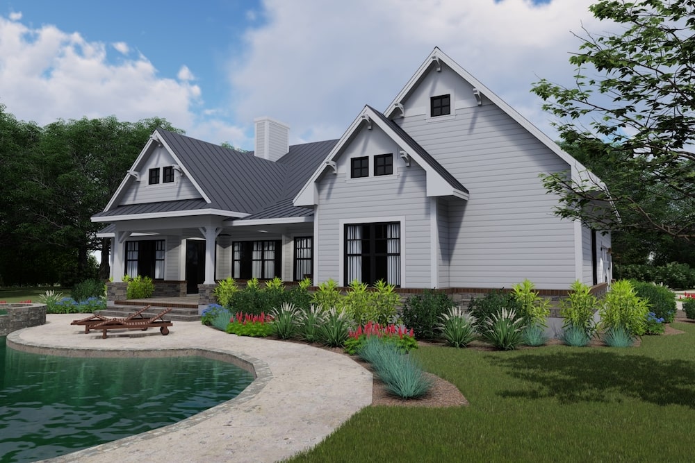 Rear View of this 3-Bedroom,2270 Sq Ft Plan -2270