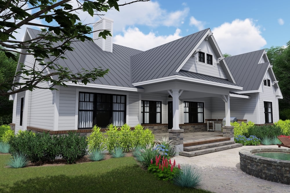 Rear View of this 3-Bedroom,2270 Sq Ft Plan -2270