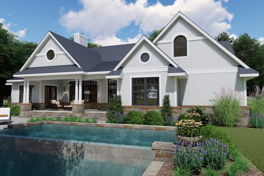 Rear View of this 3-Bedroom,2787 Sq Ft Plan -2787