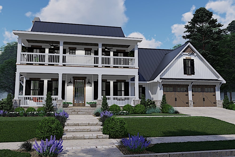 Country home (ThePlanCollection: #117-1133)