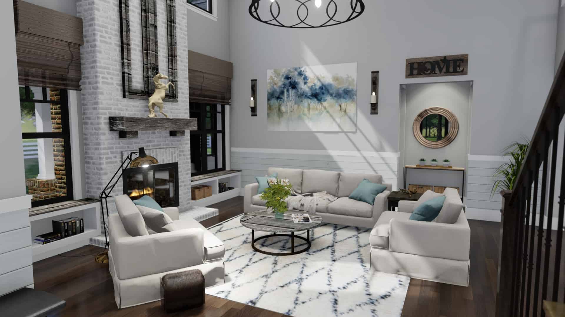 Family Room of this 3-Bedroom, 2214 Sq Ft Plan - 117-1134
