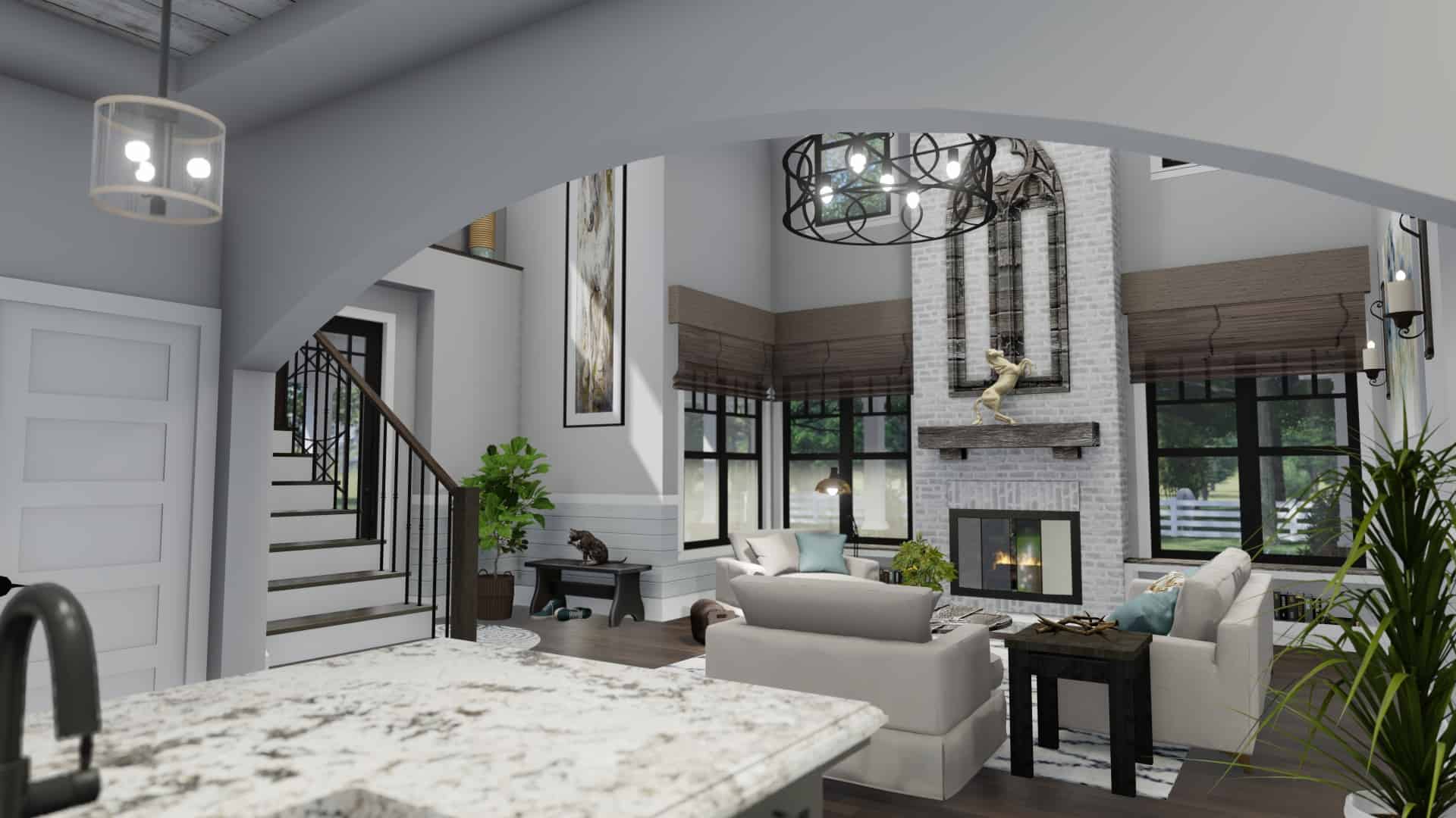 Great Room of this 3-Bedroom, 2214 Sq Ft Plan - 117-1134