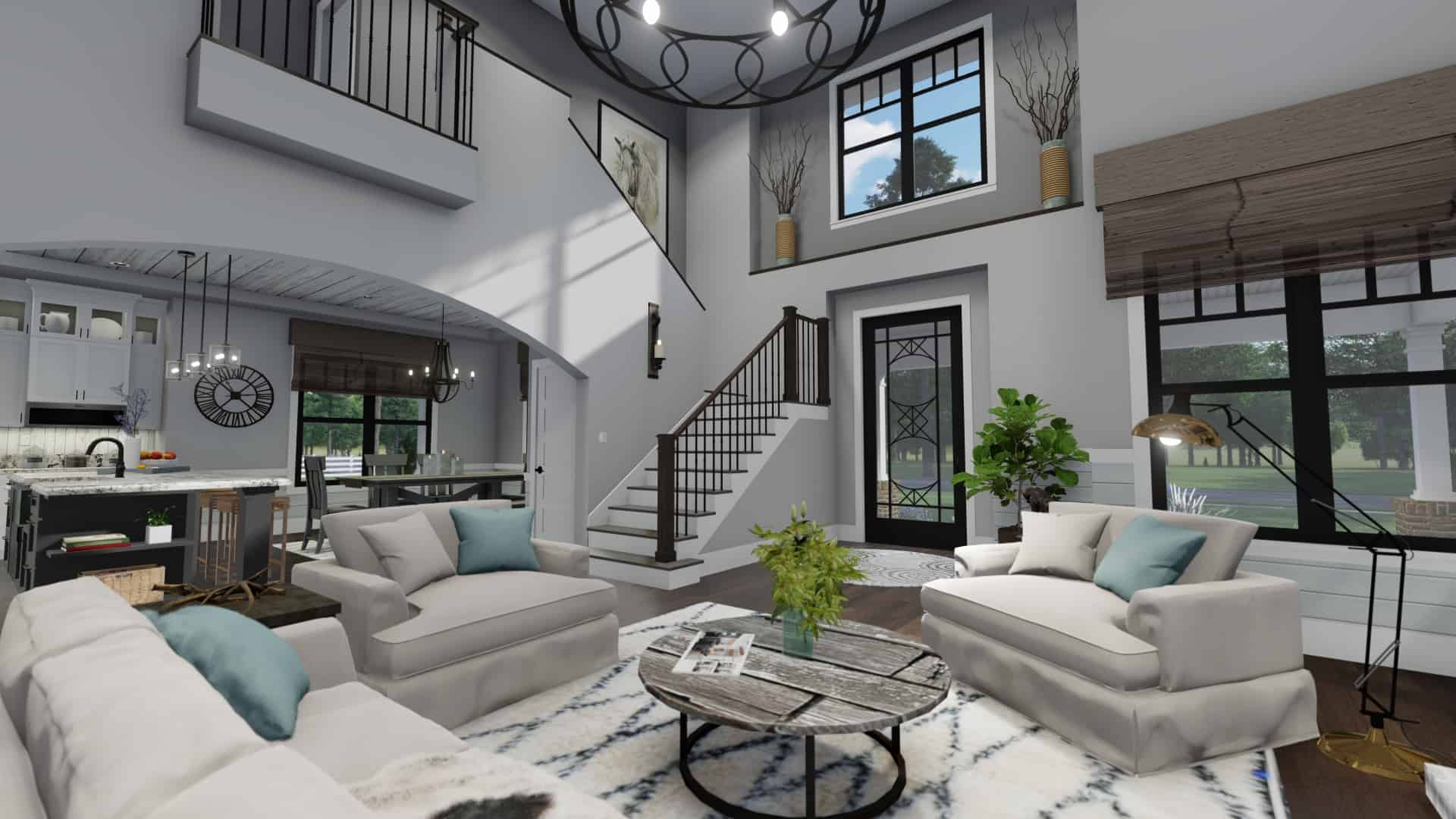 Great Room of this 3-Bedroom, 2214 Sq Ft Plan - 117-1134