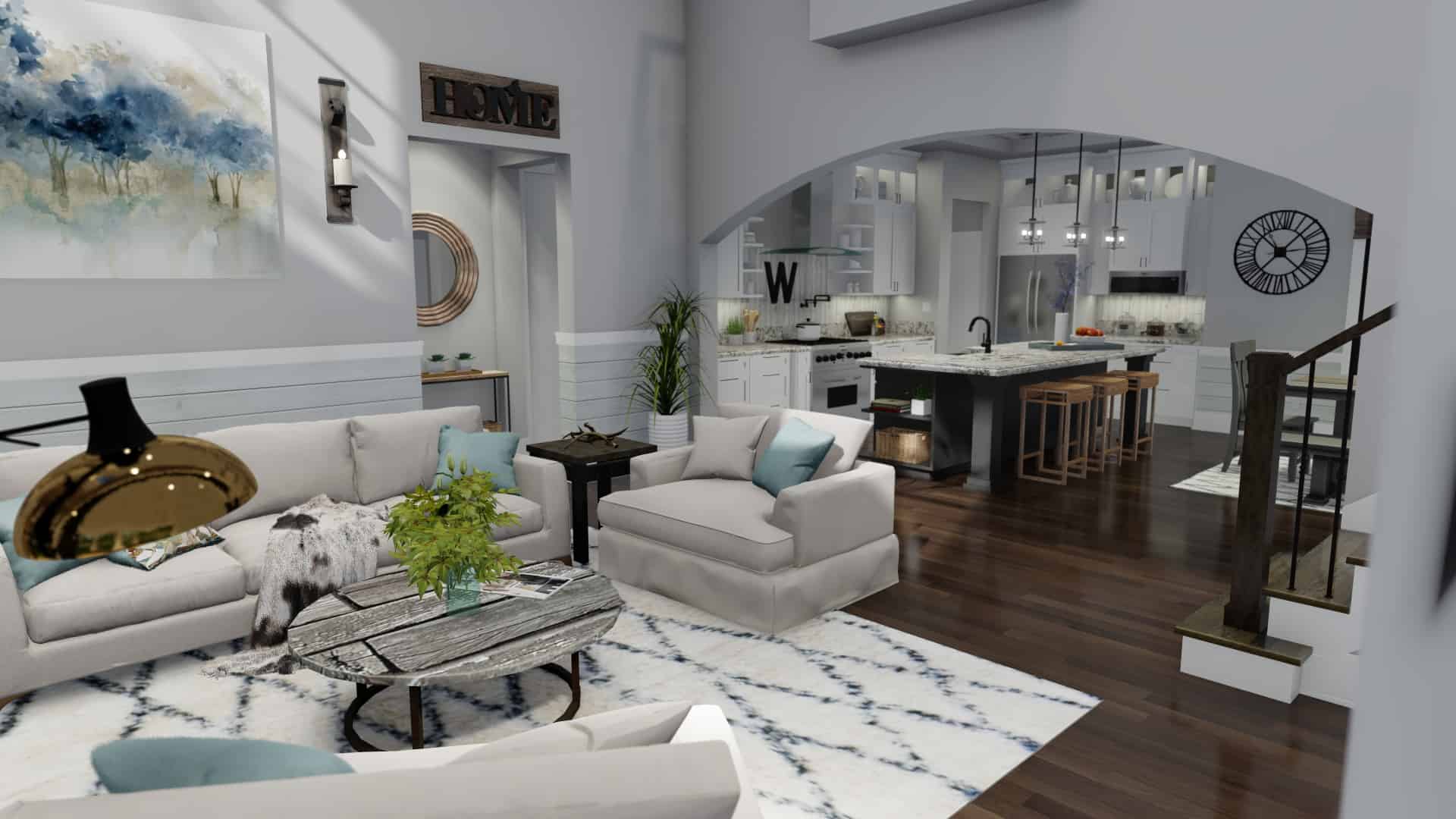 Great Room of this 3-Bedroom, 2214 Sq Ft Plan - 117-1134