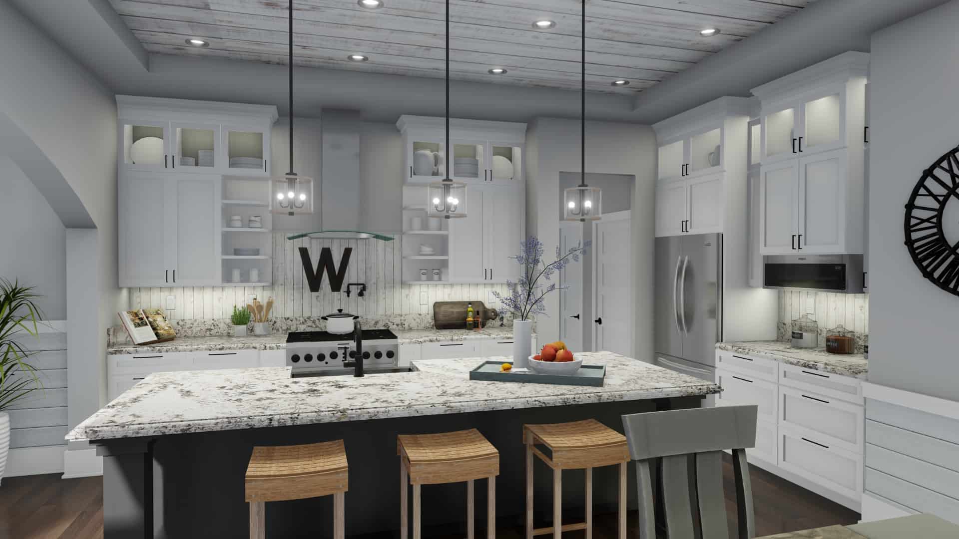 Kitchen of this 3-Bedroom, 2214 Sq Ft Plan - 117-1134
