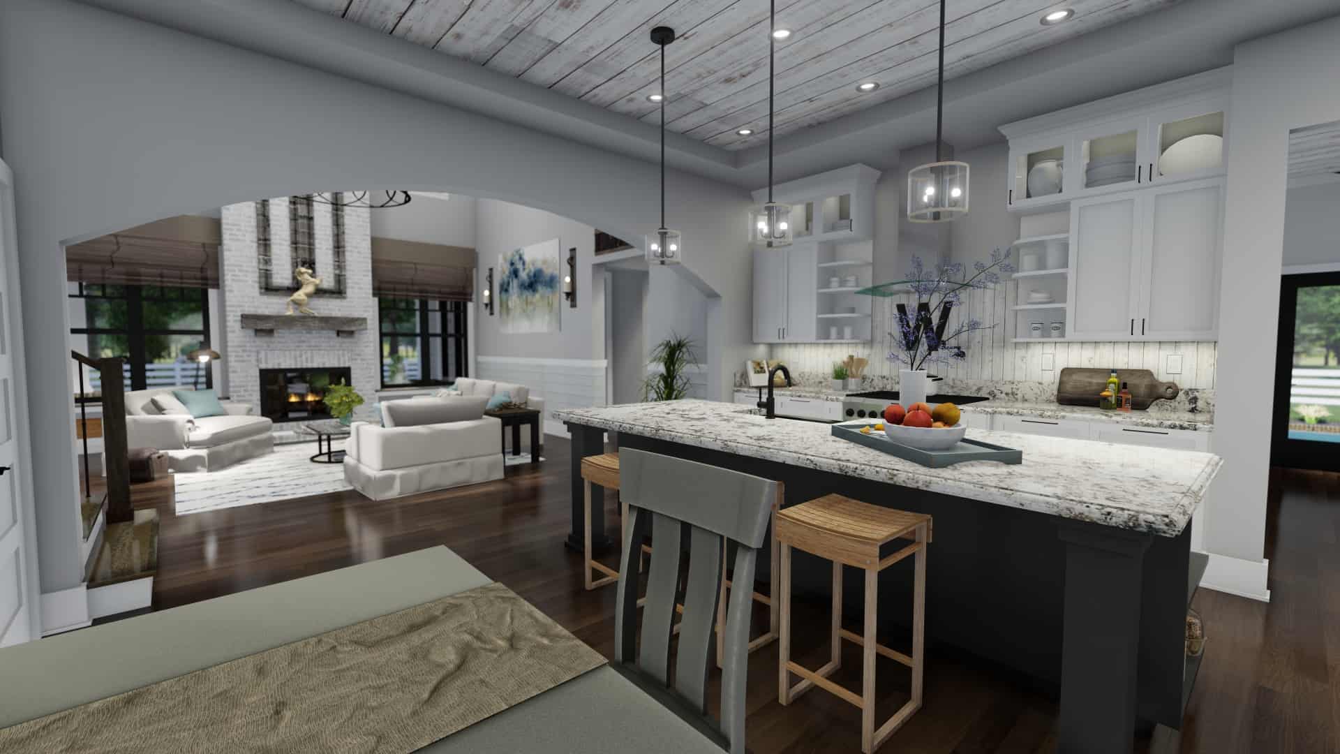 Kitchen of this 3-Bedroom, 2214 Sq Ft Plan - 117-1134