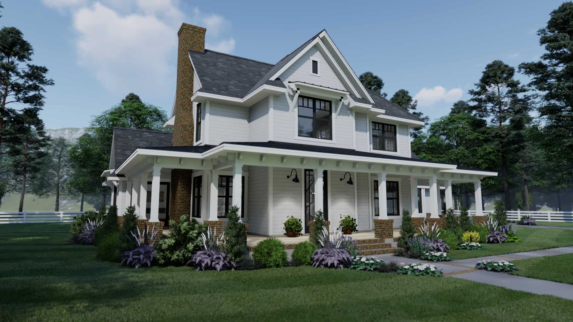 Front View of this 3-Bedroom, 2214 Sq Ft Plan - 117-1134