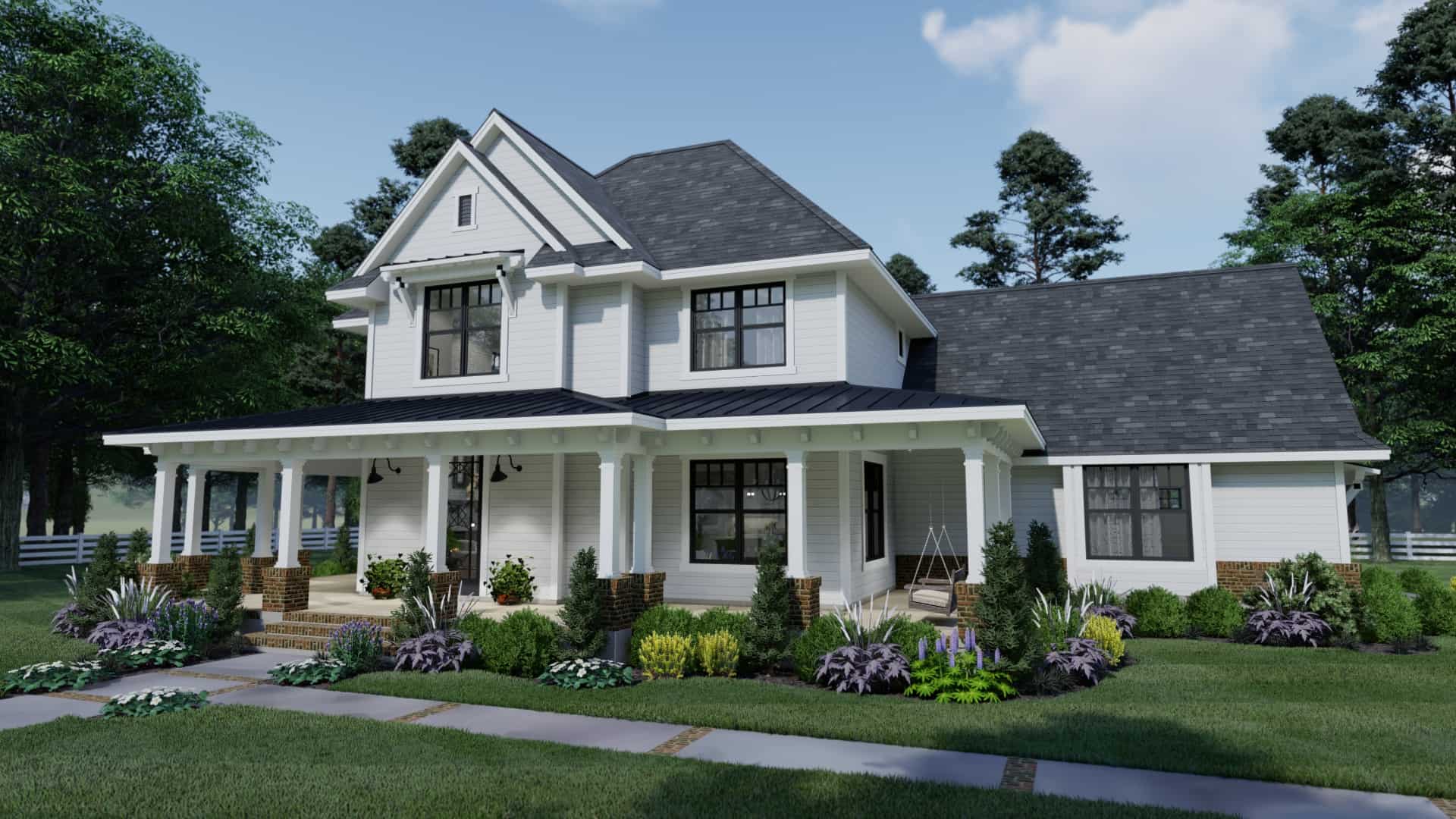 Front View of this 3-Bedroom, 2214 Sq Ft Plan - 117-1134