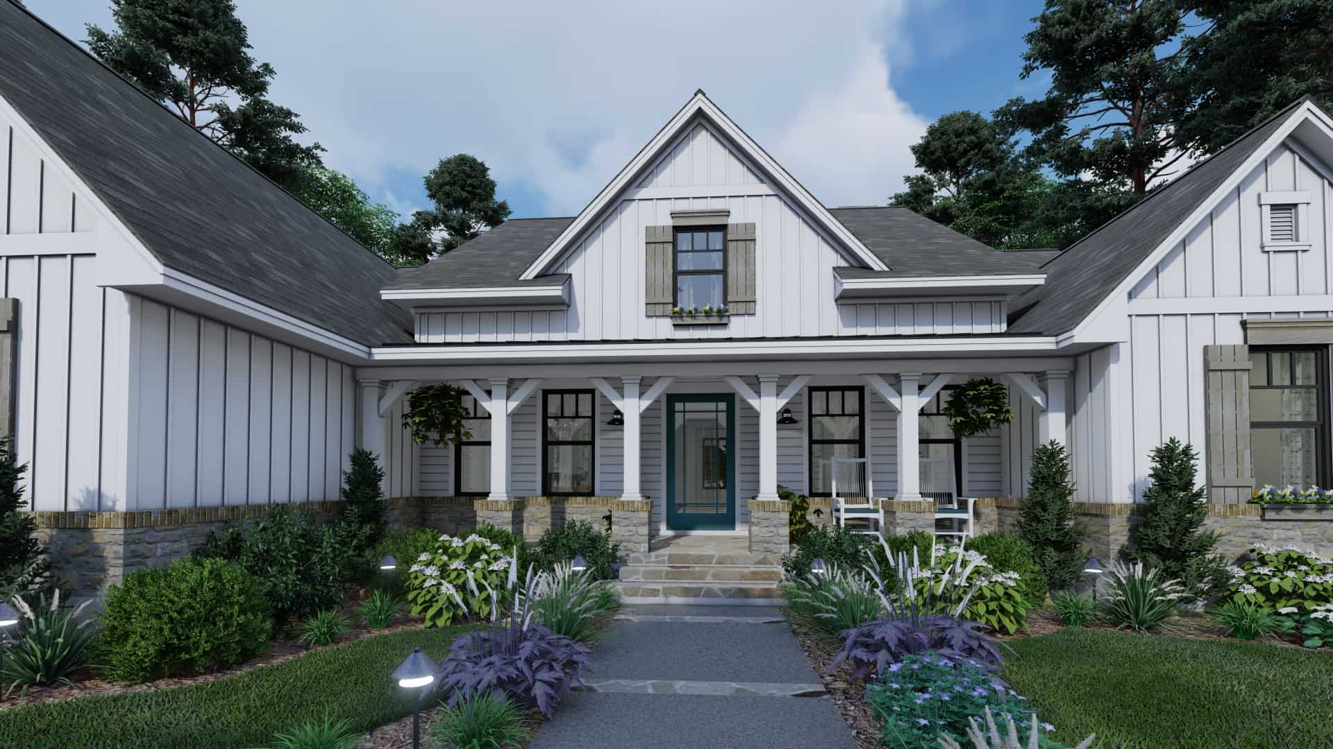 Porch of this 4-Bedroom, 2459 Sq Ft Plan - 117-1135