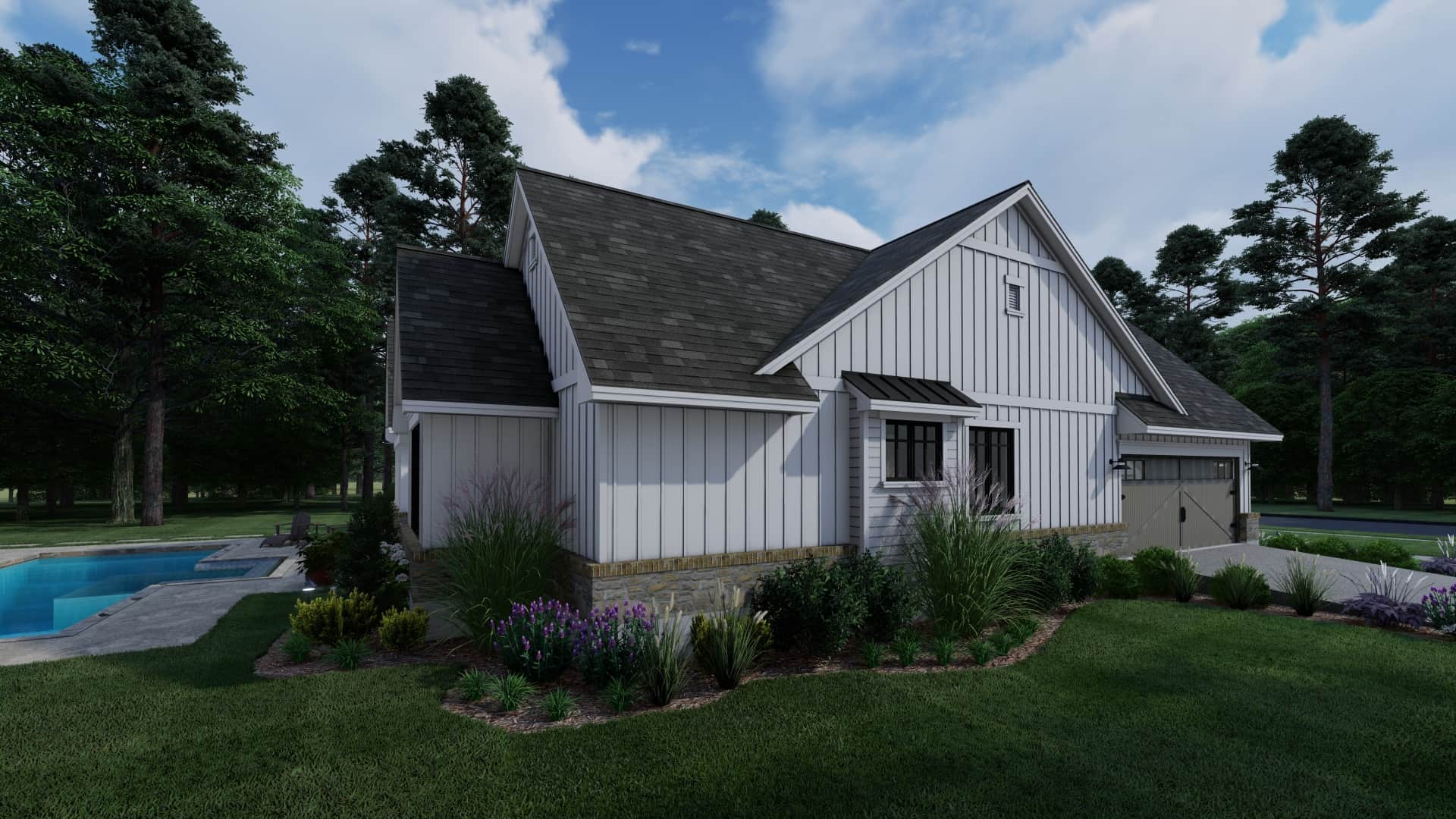 Left Side View of this 3-Bedroom, 2459 Sq Ft Plan - 117-1135
