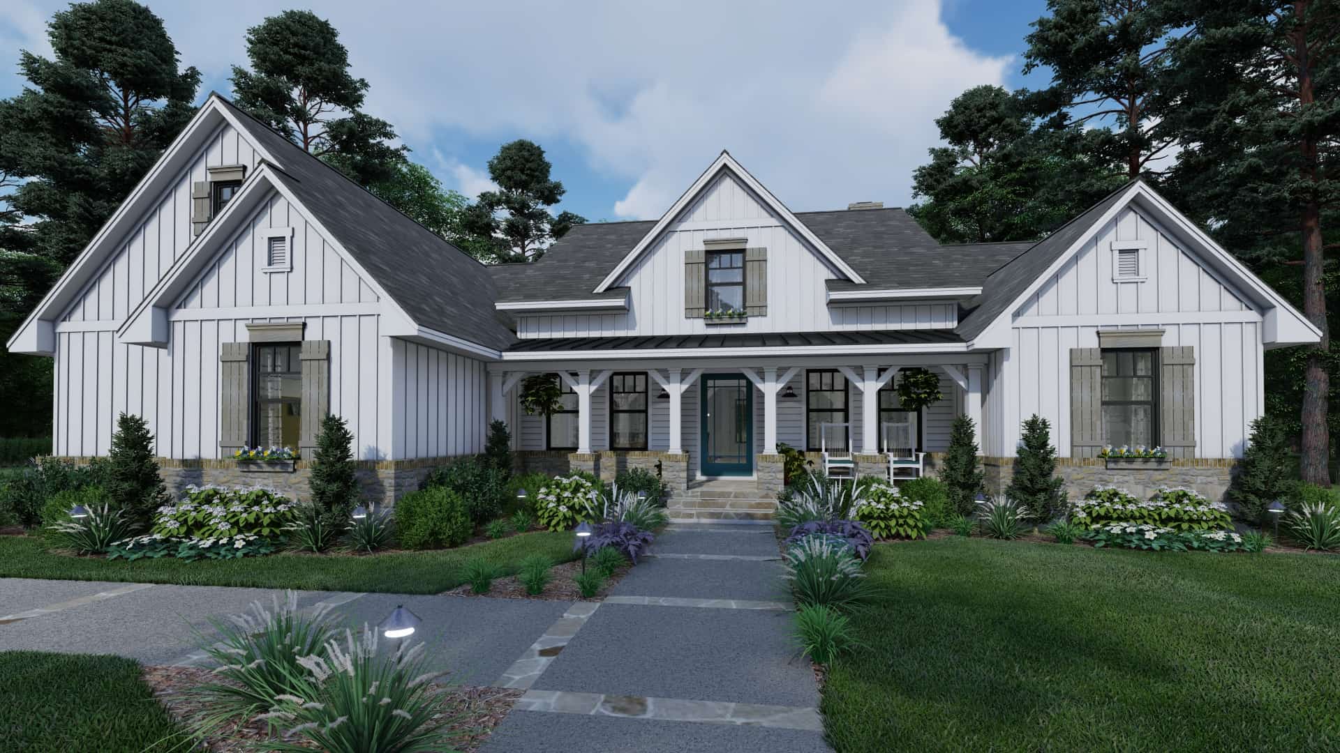 Craftsman home (ThePlanCollection: Plan #117-1135)