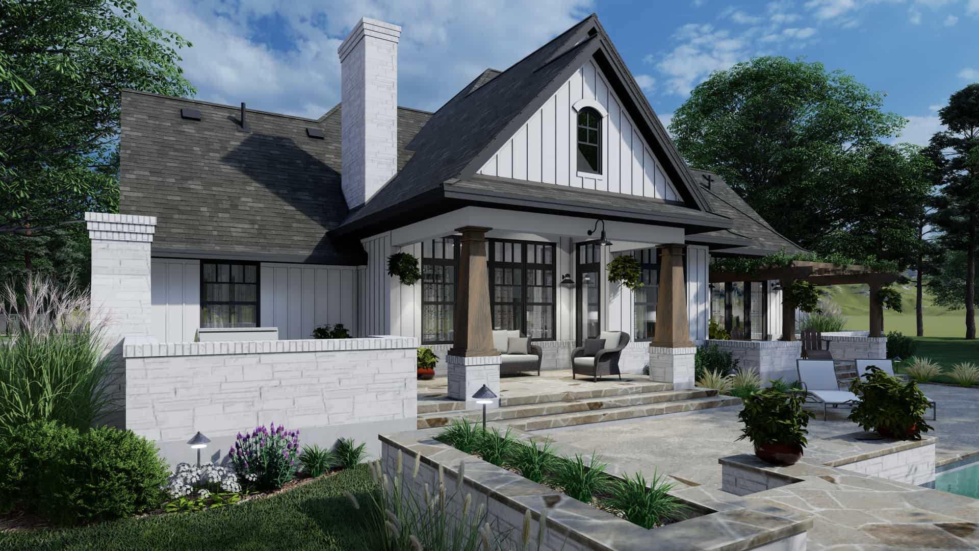 Rear View of this 4-Bedroom,2353 Sq Ft Plan -2353