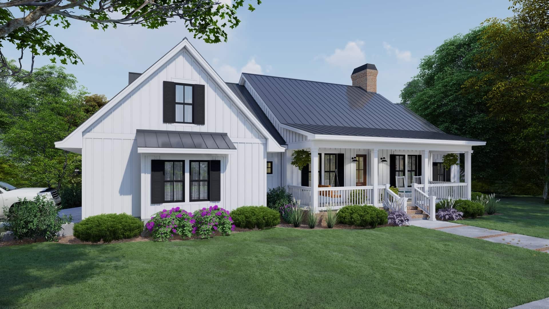 Front View of this 3-Bedroom, 2192 Sq Ft Plan - 117-1137