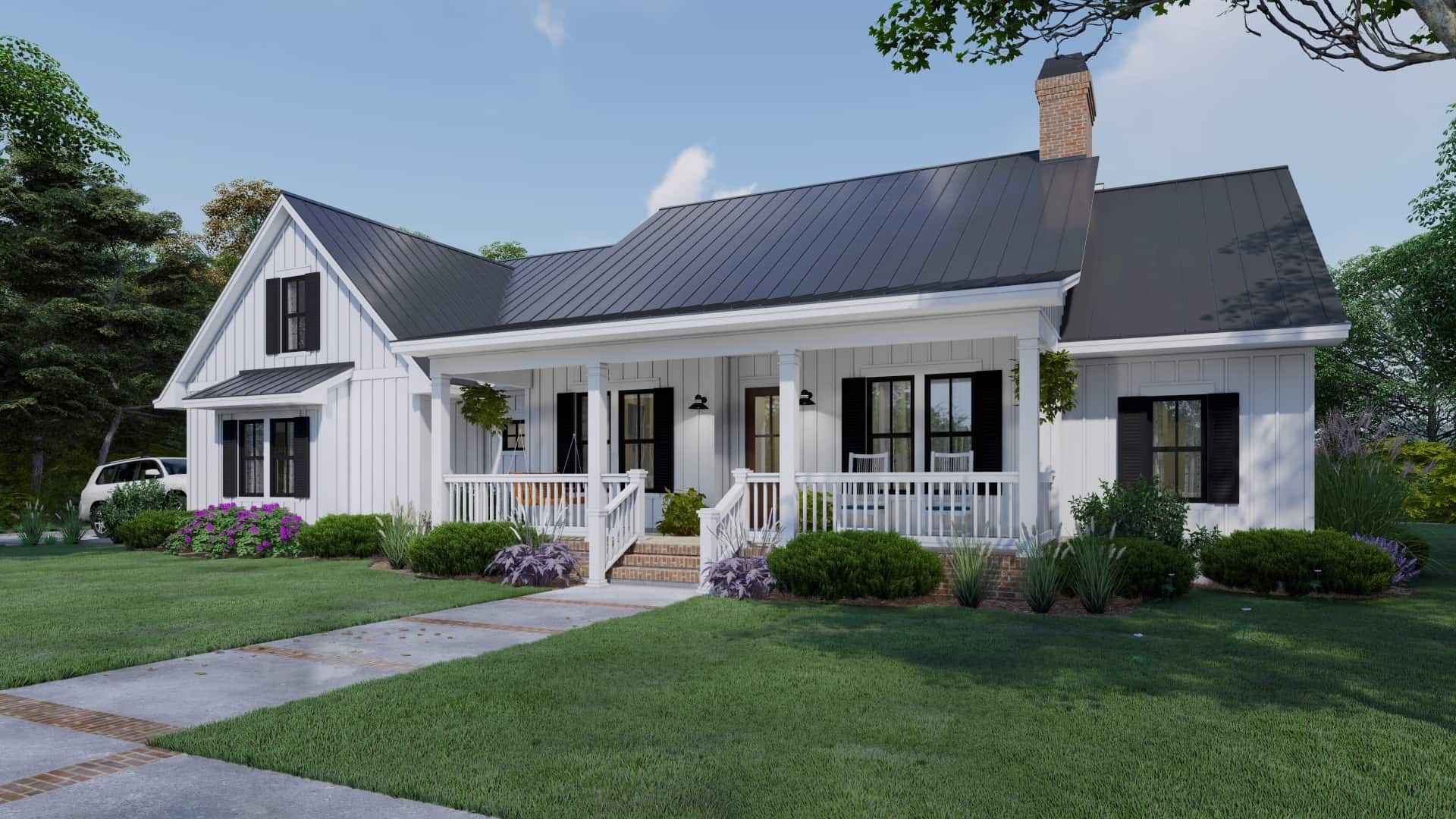 Front View of this 3-Bedroom, 2192 Sq Ft Plan - 117-1137