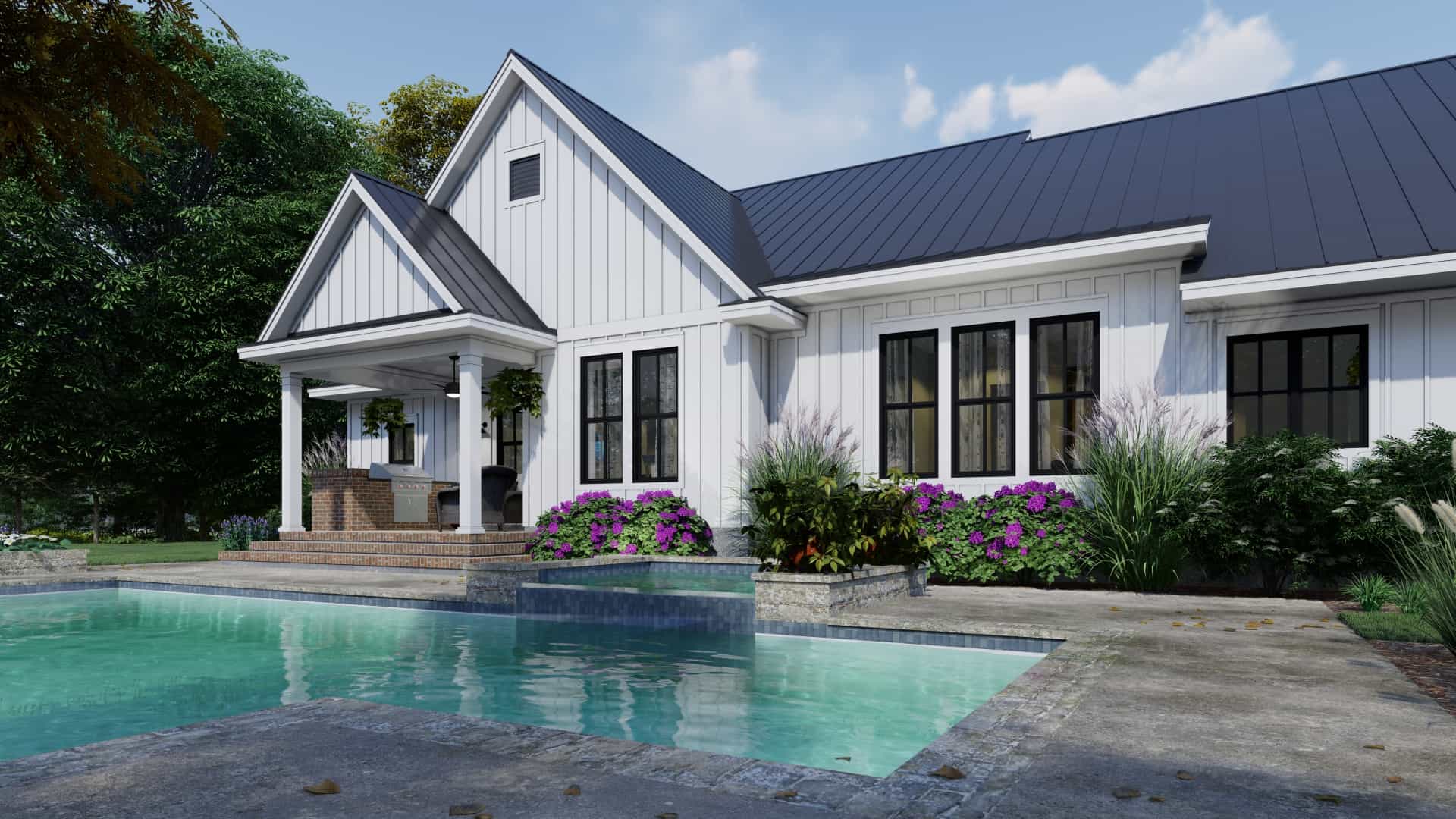 Pool of this 3-Bedroom, 2192 Sq Ft Plan - 117-1137