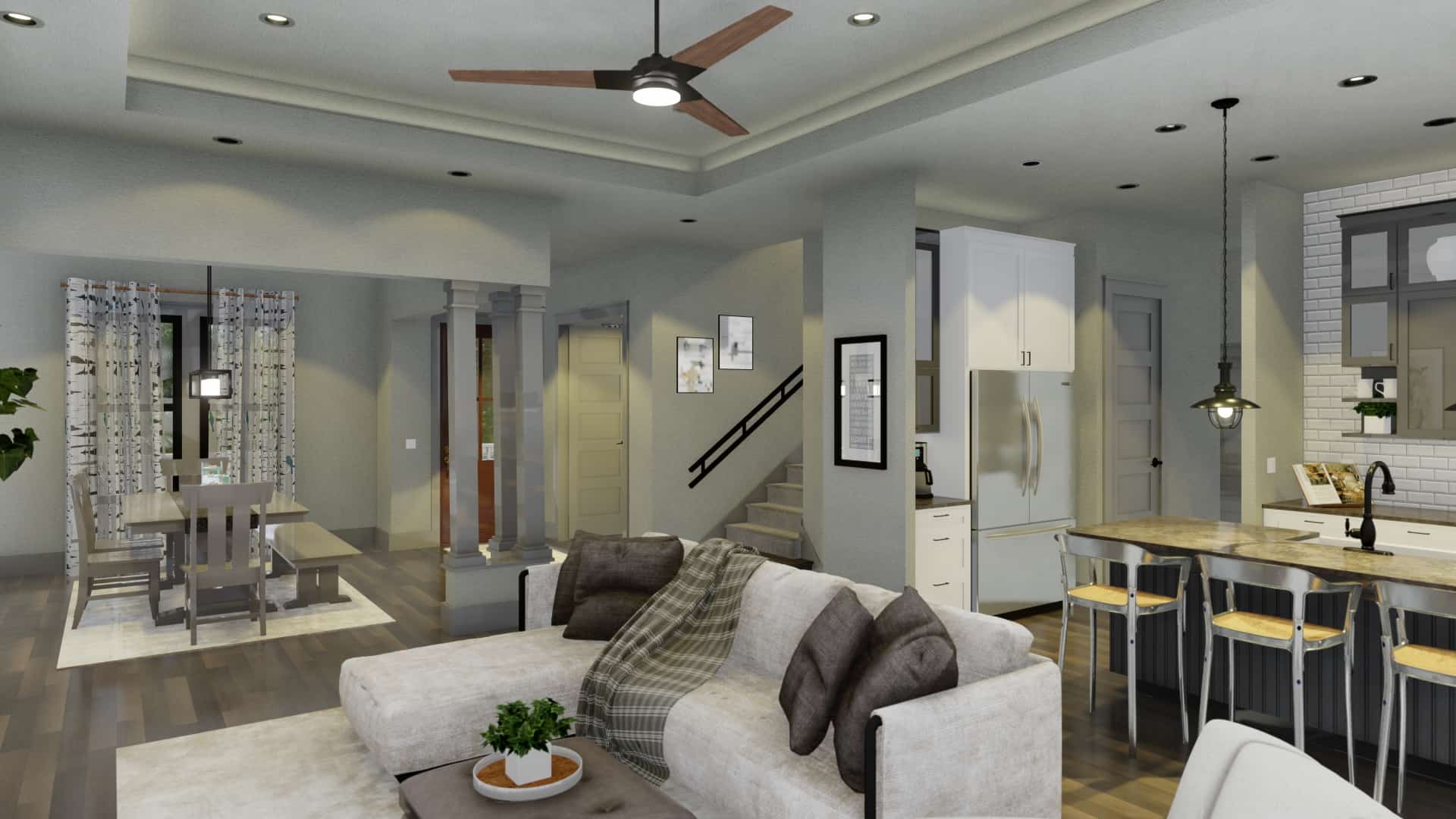 Family Room of this 3-Bedroom, 2192 Sq Ft Plan - 117-1137