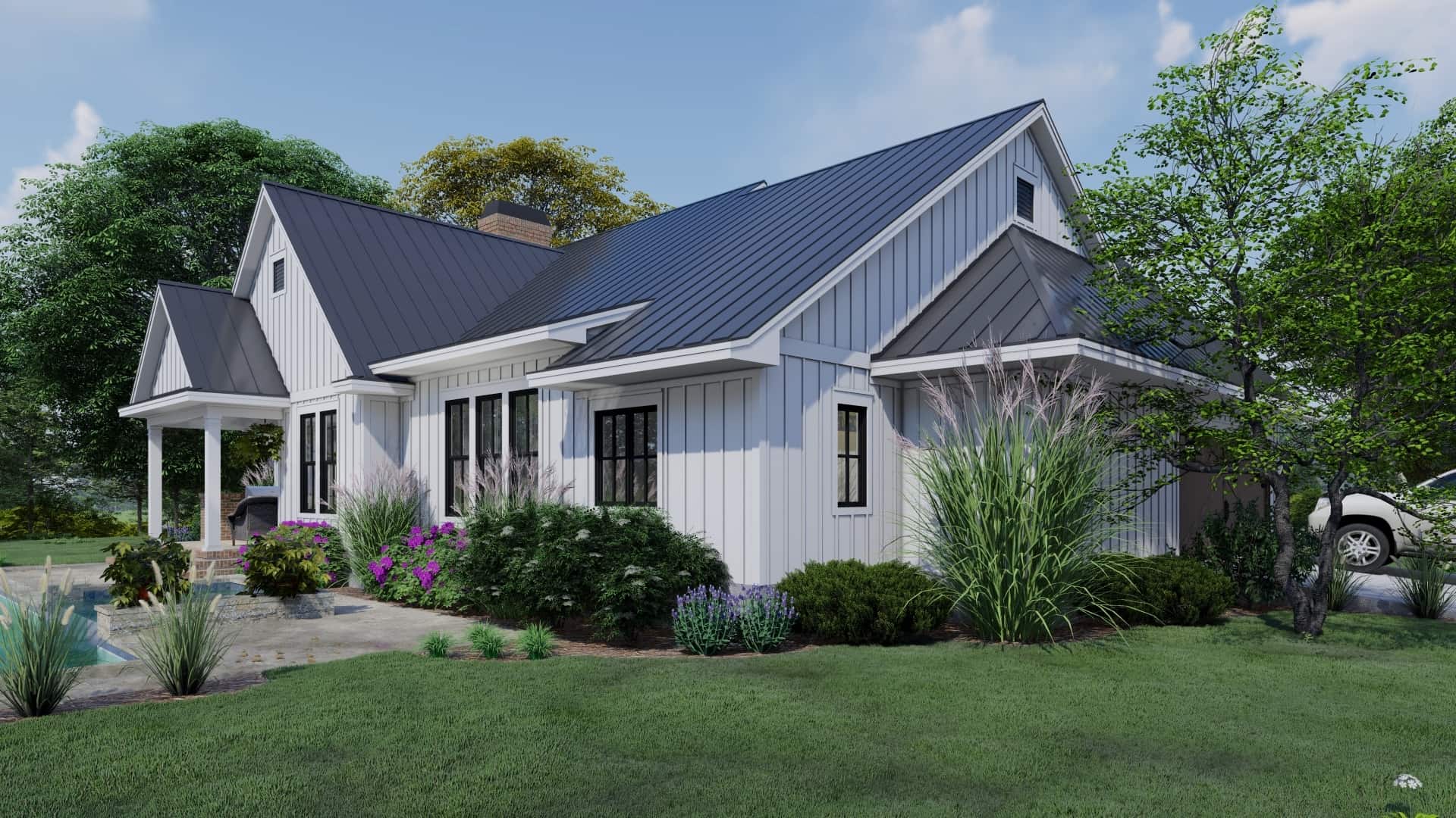 Left Side View of this 3-Bedroom, 2192 Sq Ft Plan - 117-1137