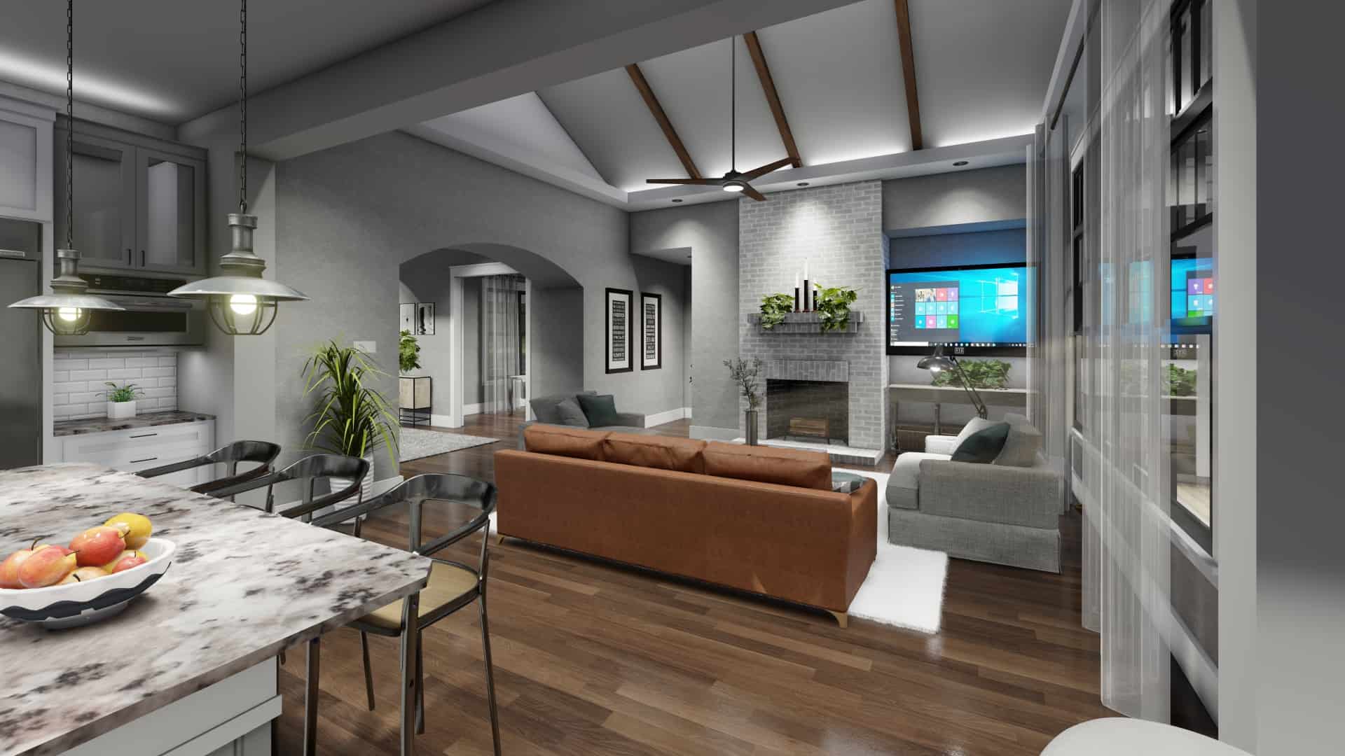 Family Room of this 4-Bedroom, 2829 Sq Ft Plan - 117-1138
